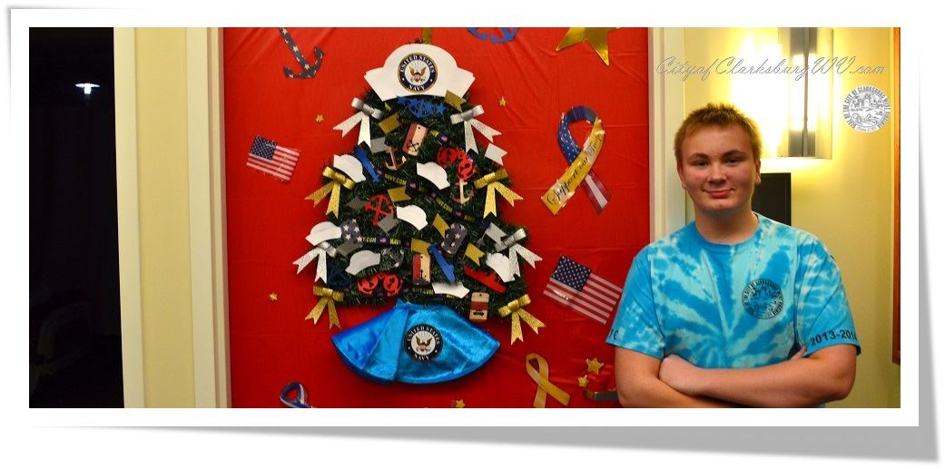 Christmas Tree on Door